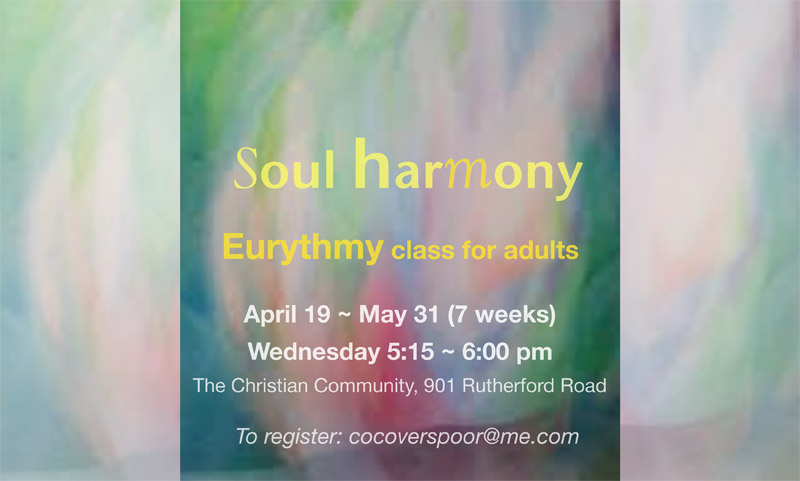 Eurythmy for Adults April 19 – May 31